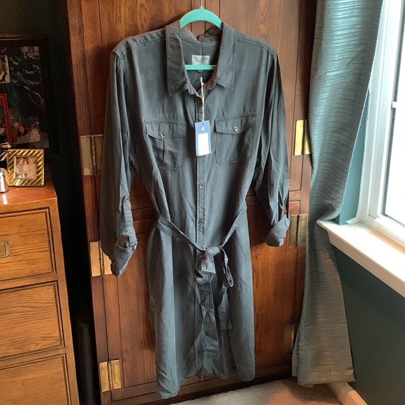 Universal Thread NWT size XXL shirt dress slate grey - Picture 2 of 4